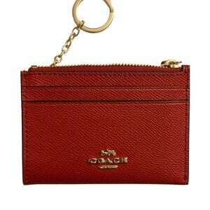 Coach Red Mini Keychain Wallet